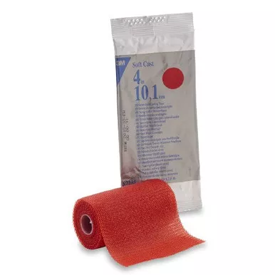 3M - Scotchcast - 82104R - Cast Tape 4 X4Yd Red Soft Fibergl