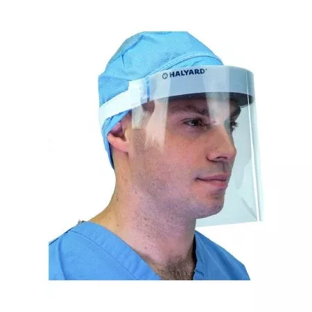 O&M Halyard Inc Face Shield Halyard One Size Fits Most Full Length Anti-fog Disposable NonSterile - Each - 41204-EA